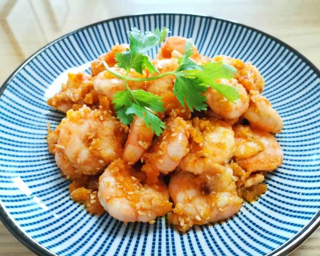 『荤』蛋黄焗虾仁