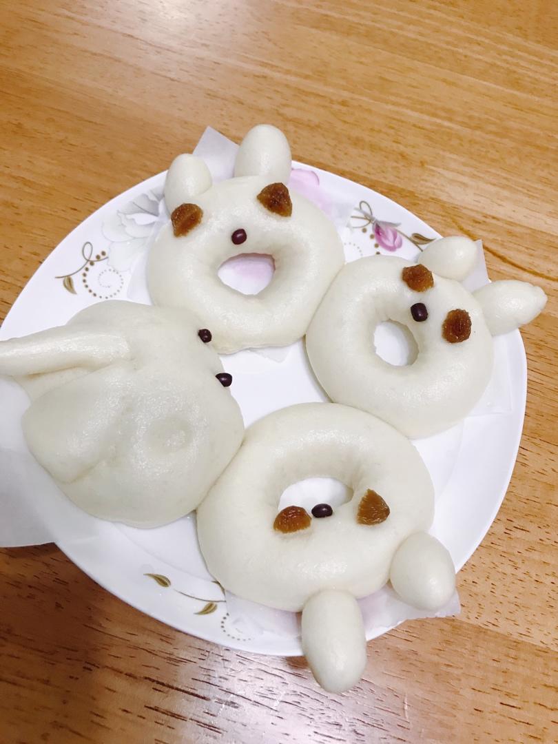 小兔子甜甜圈馒头
