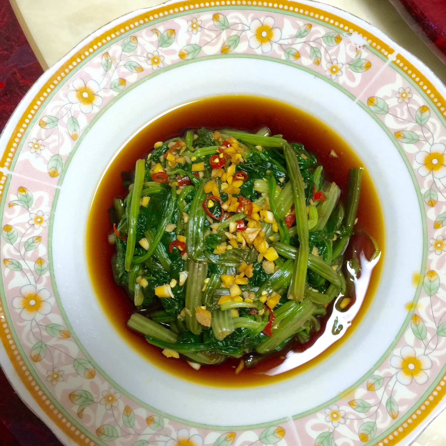 姜汁菠菜