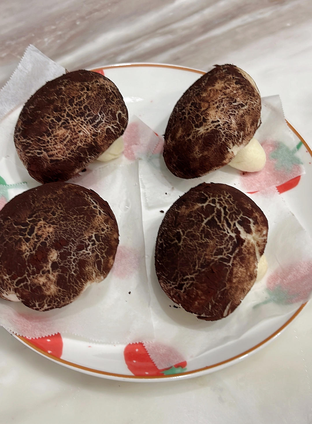小美版·香菇豆沙包