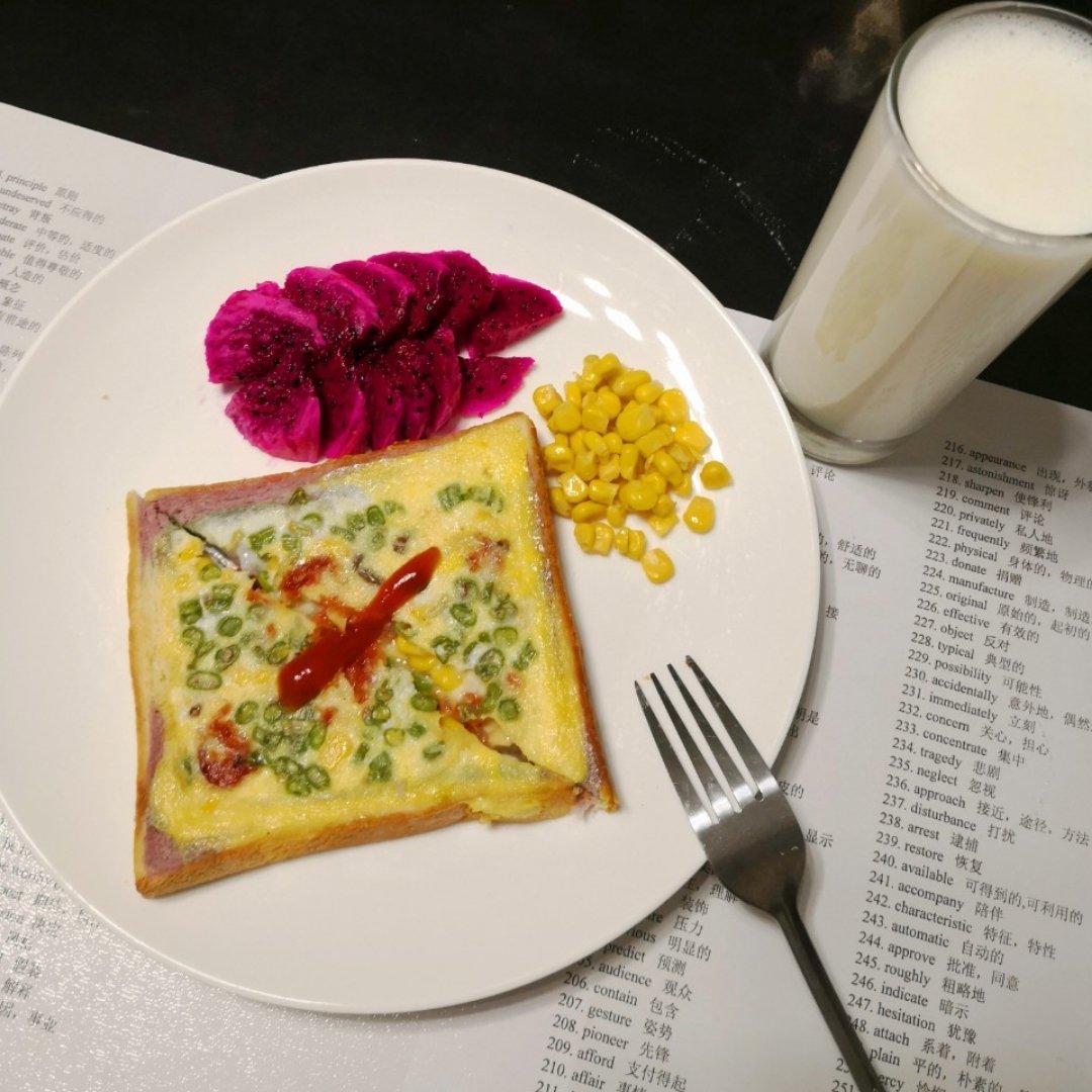 快手早餐——一个吐司三明治