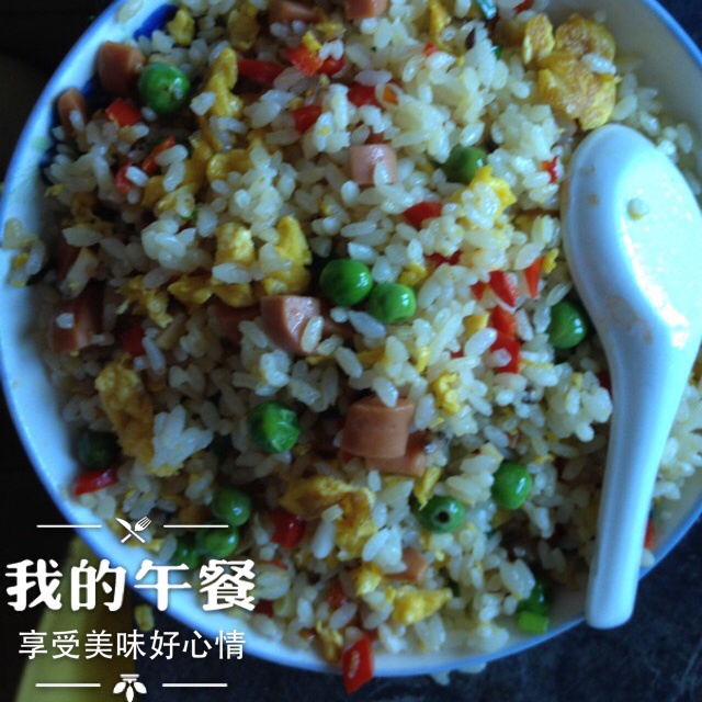 五彩蛋炒饭