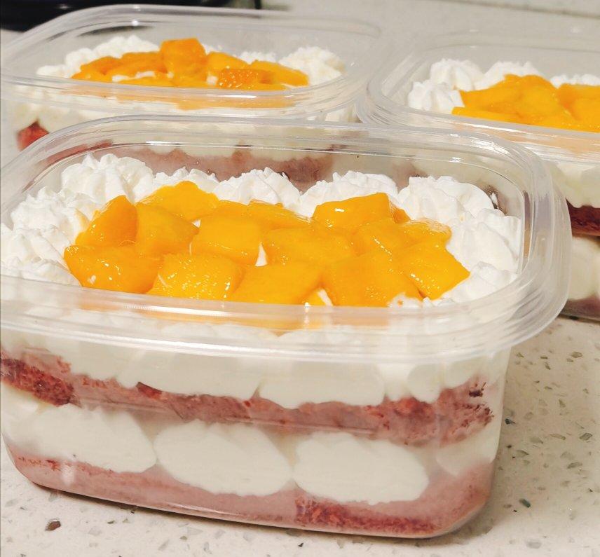 亲亲我的宝贝70做的水果盒子蛋糕低糖低油版