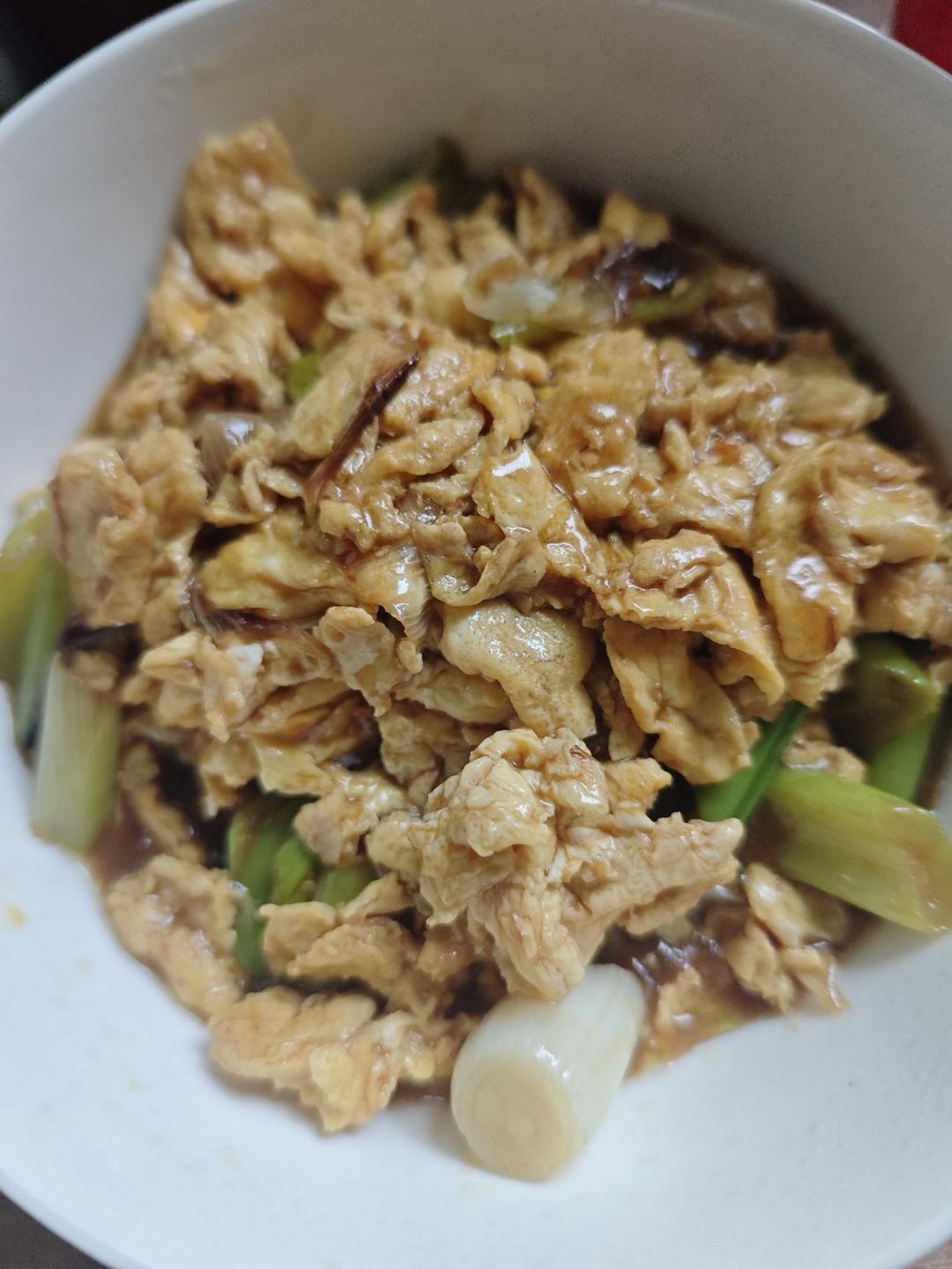 『素』葱爆鸡蛋