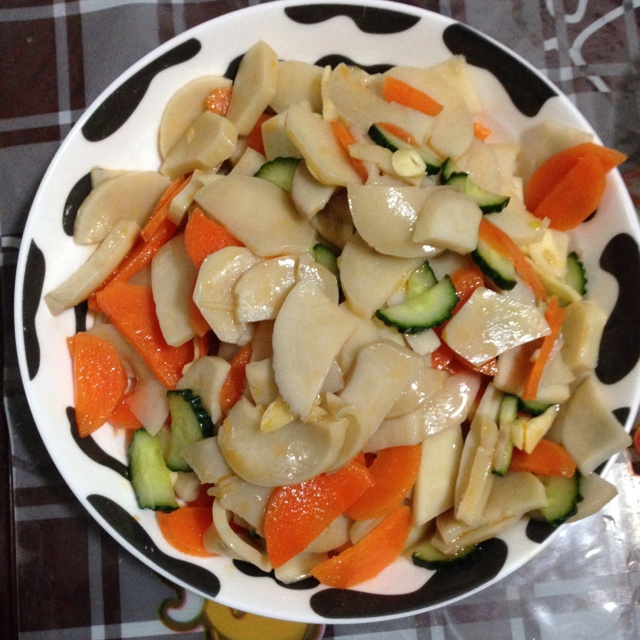 下酒菜菜菜~凉拌杏鲍菇
