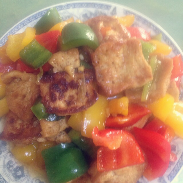 家常豆腐(彩椒版)