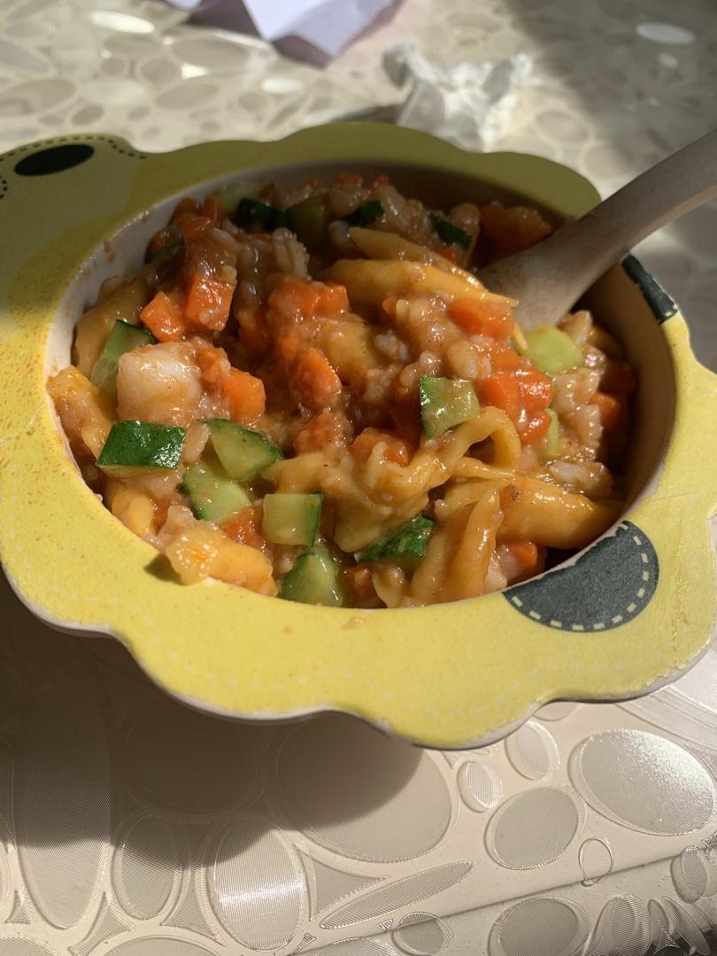 南瓜剪刀面 宝宝辅食食谱