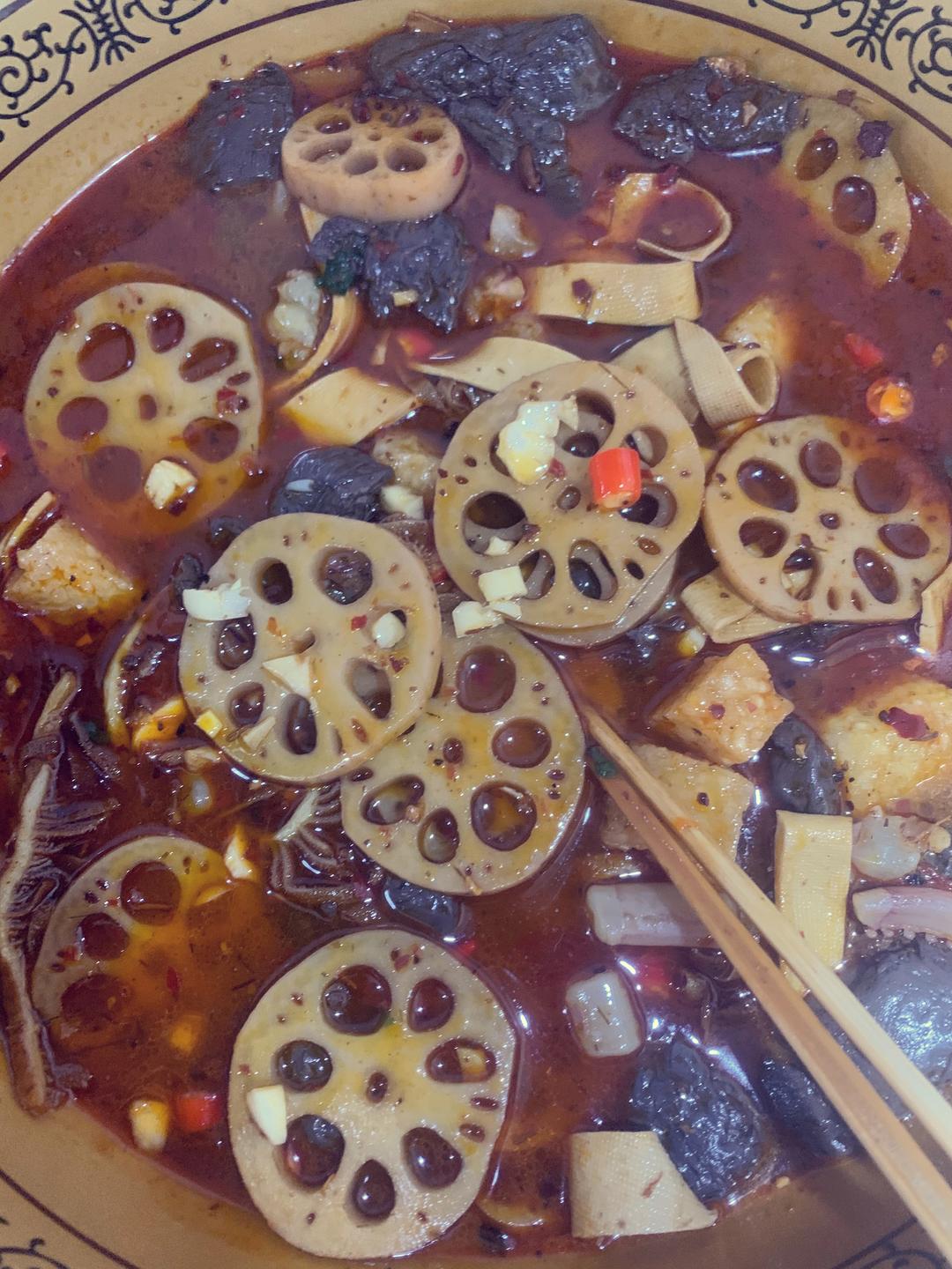 简易快手毛血旺