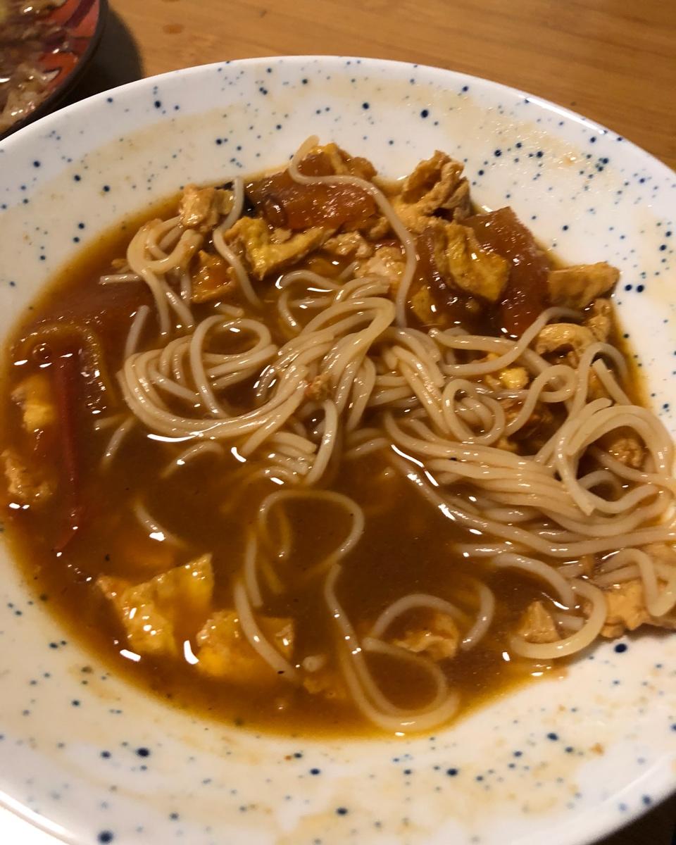 家传秘方番茄打卤面(自用)