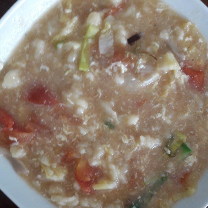 西红柿鸡蛋疙瘩汤