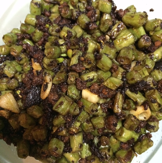 干煸榄菜肉末豆角