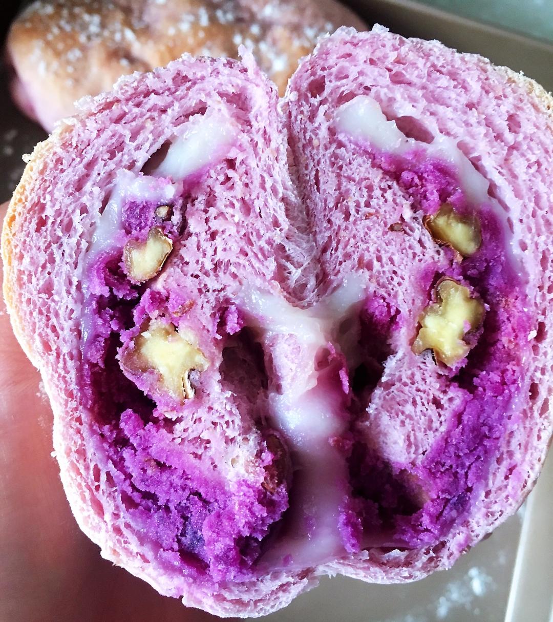 梦幻紫麻薯软欧包