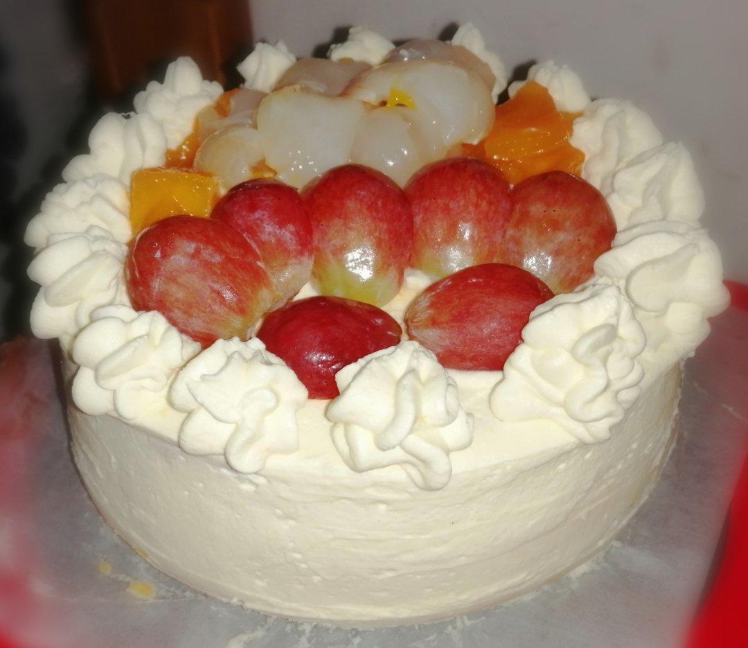 8寸无奶油生日蛋糕