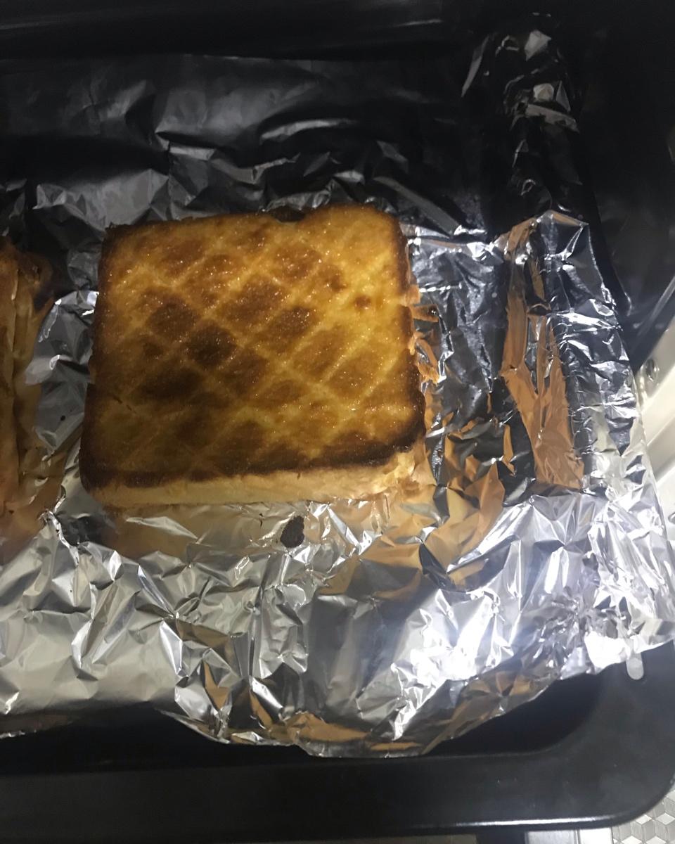 十分钟快手烤吐司，甜脆好吃，不刷蛋液