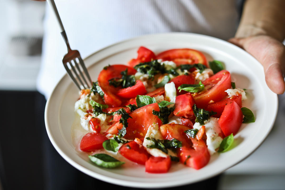 卡普里风味沙拉insalata caprese/水牛芝士沙拉(布拉塔burrata可做)