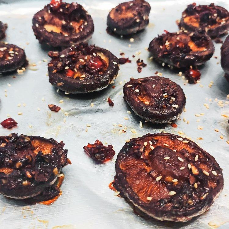 蒜蓉孜然烤香菇