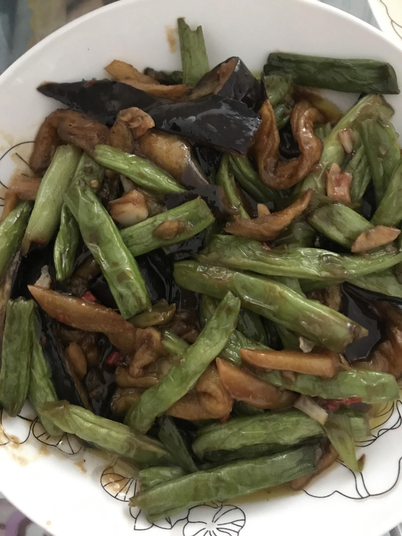 豆角烧茄子