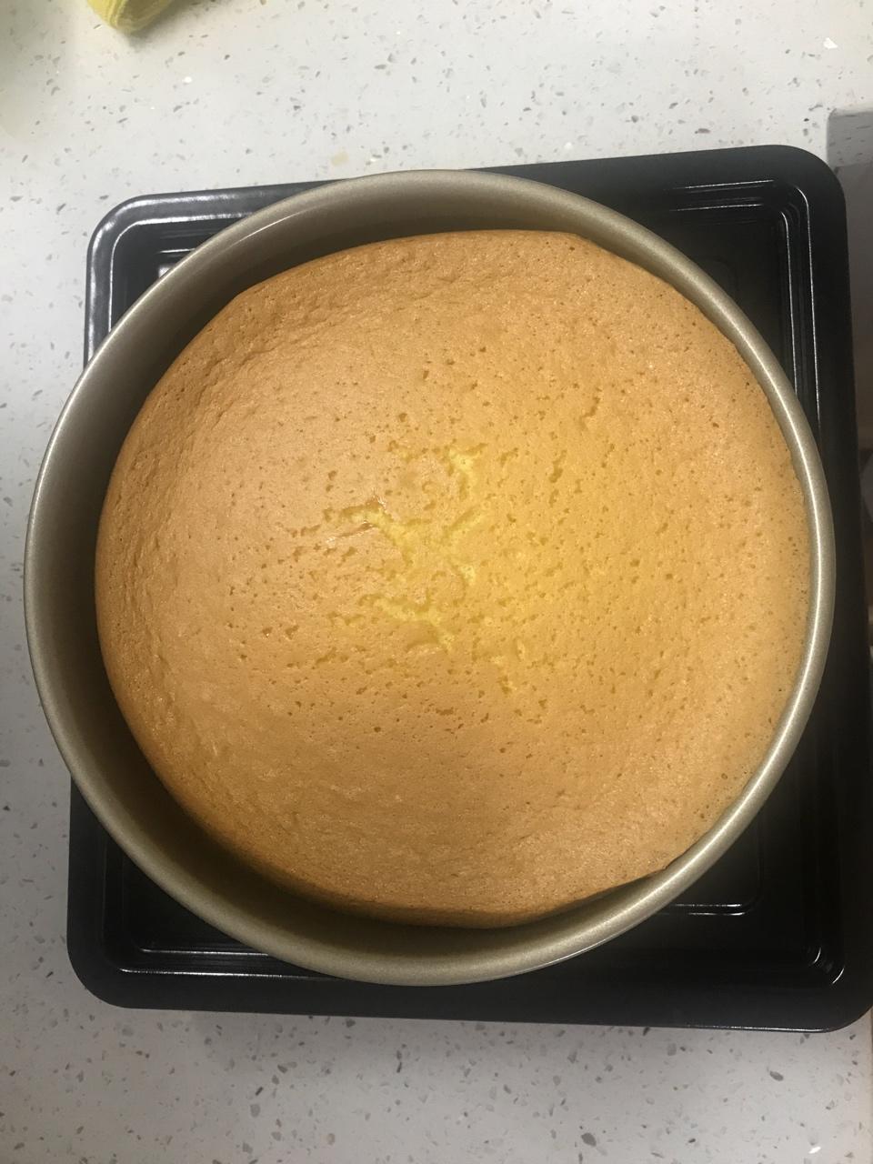 八寸戚风蛋糕（生日蛋糕坯）附六寸配单