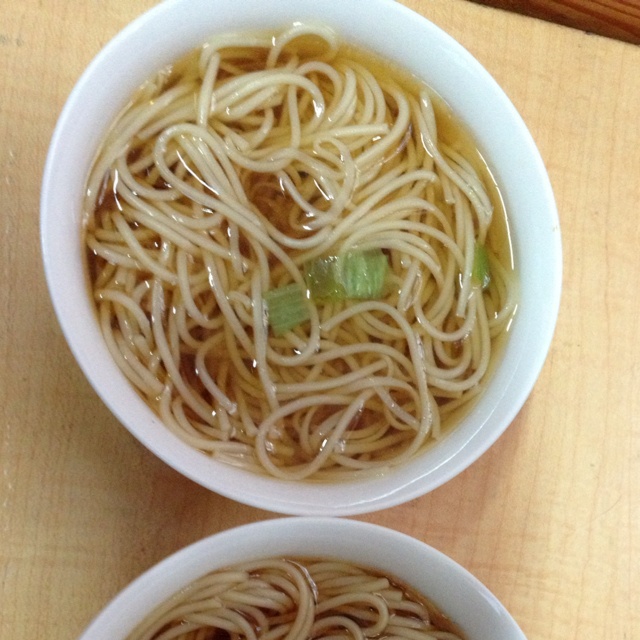 小葱麻油酱油面