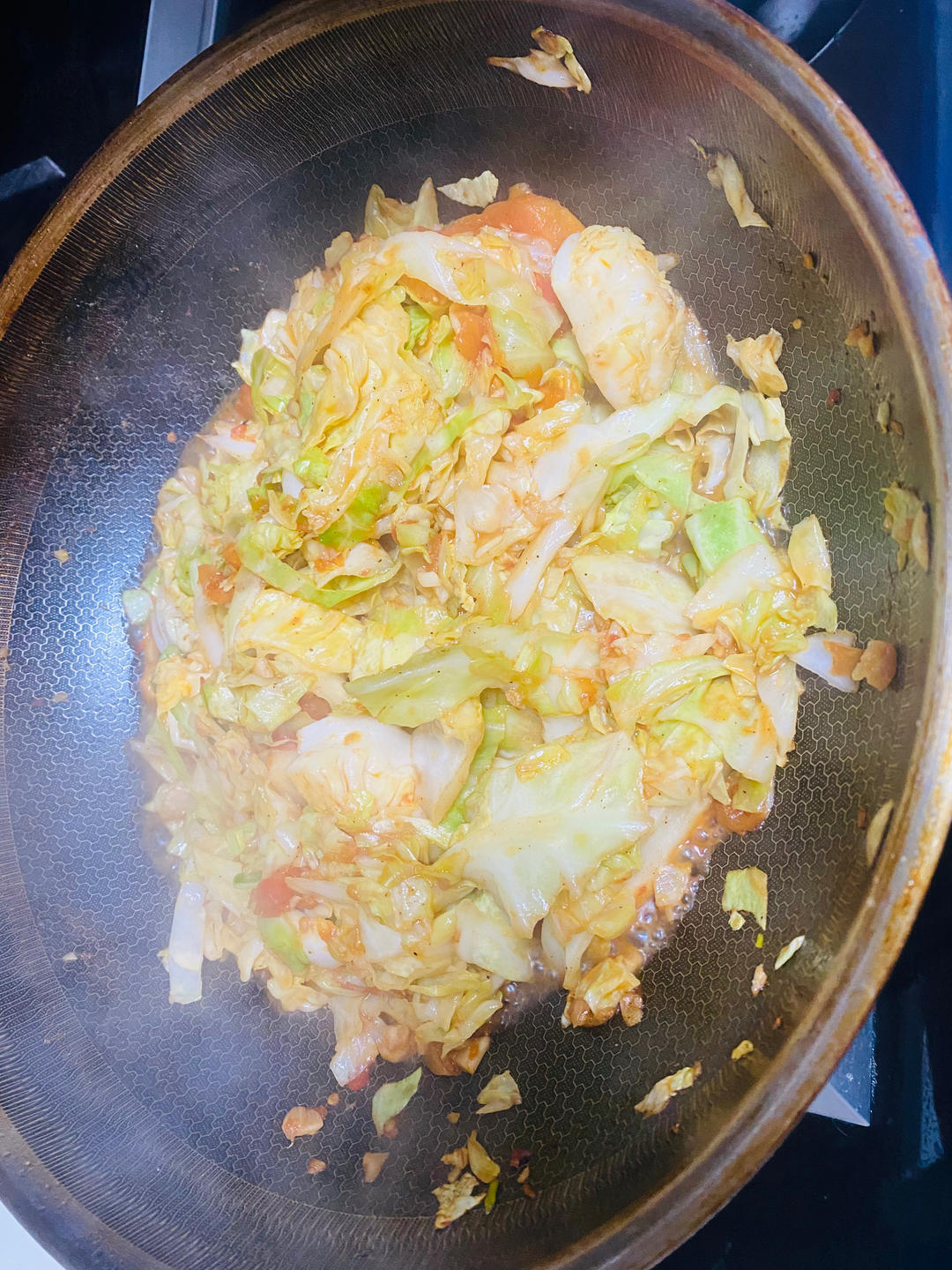 西红柿炒包菜