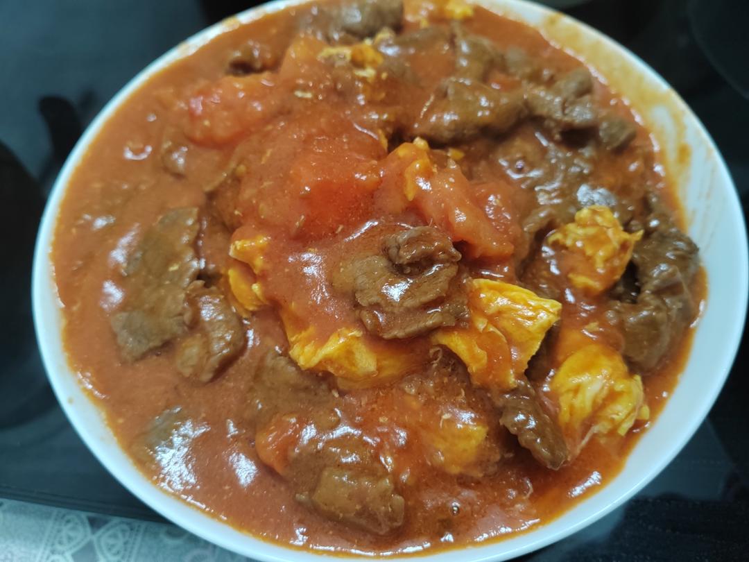 滑蛋番茄牛肉