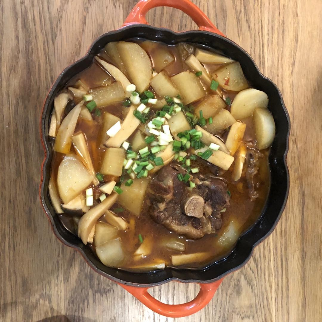 韩式红烧牛尾 Korean style Oxtail stew