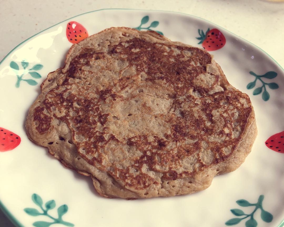 减脂期 黑麦酵种苹果泥松饼