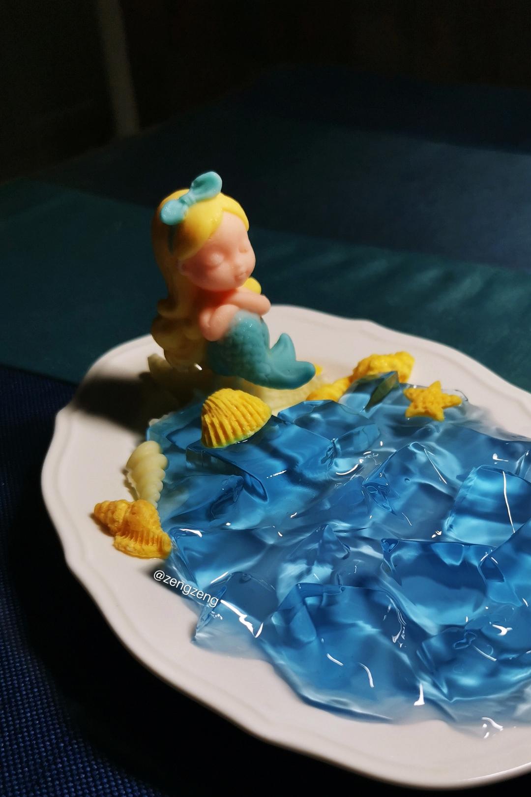 独一无二魔幻蓝色海洋冰粉