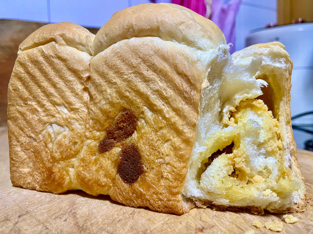 奶酥吐司（家庭版爸爸糖奶酥吐司）