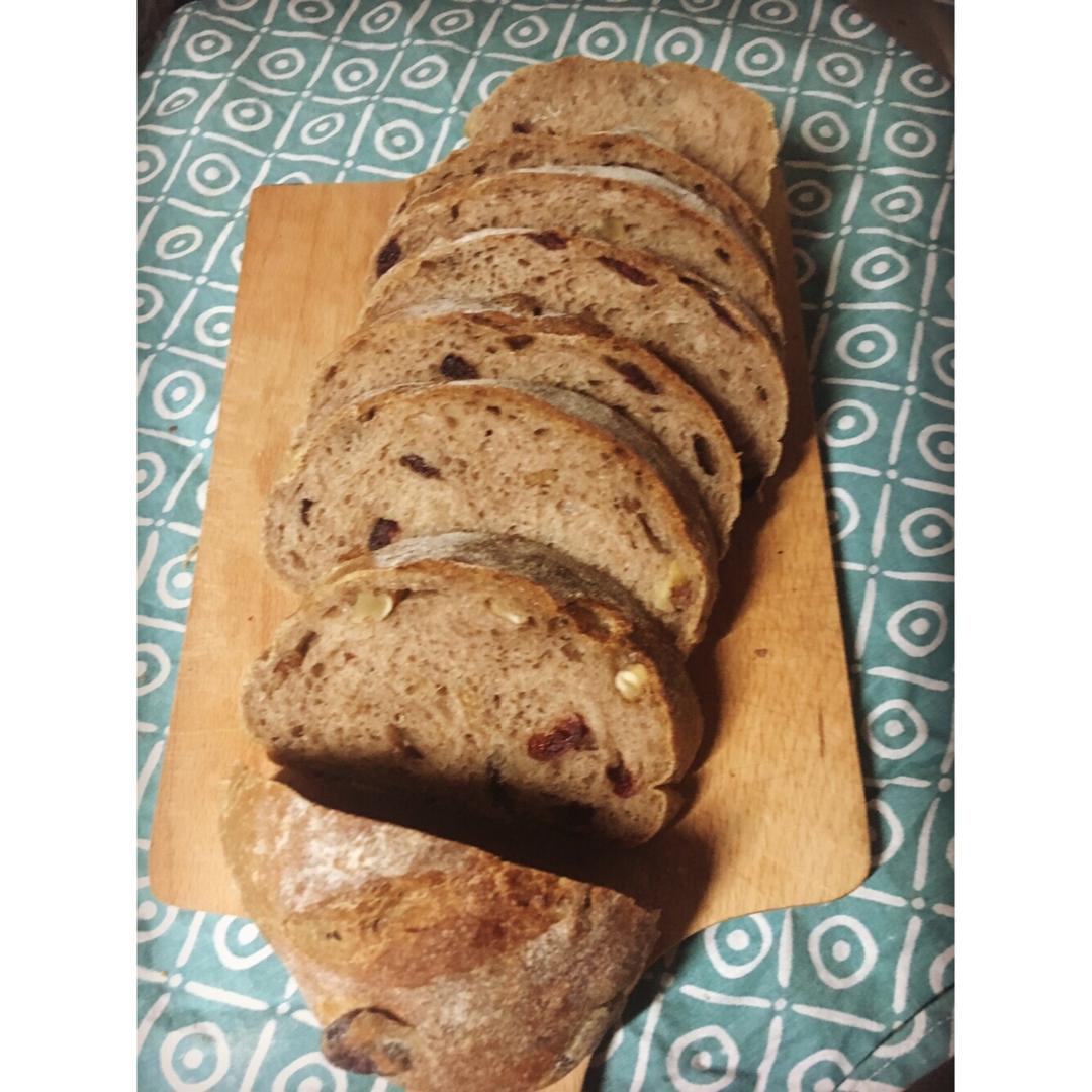 全麦蔓越莓软式欧包（免揉）