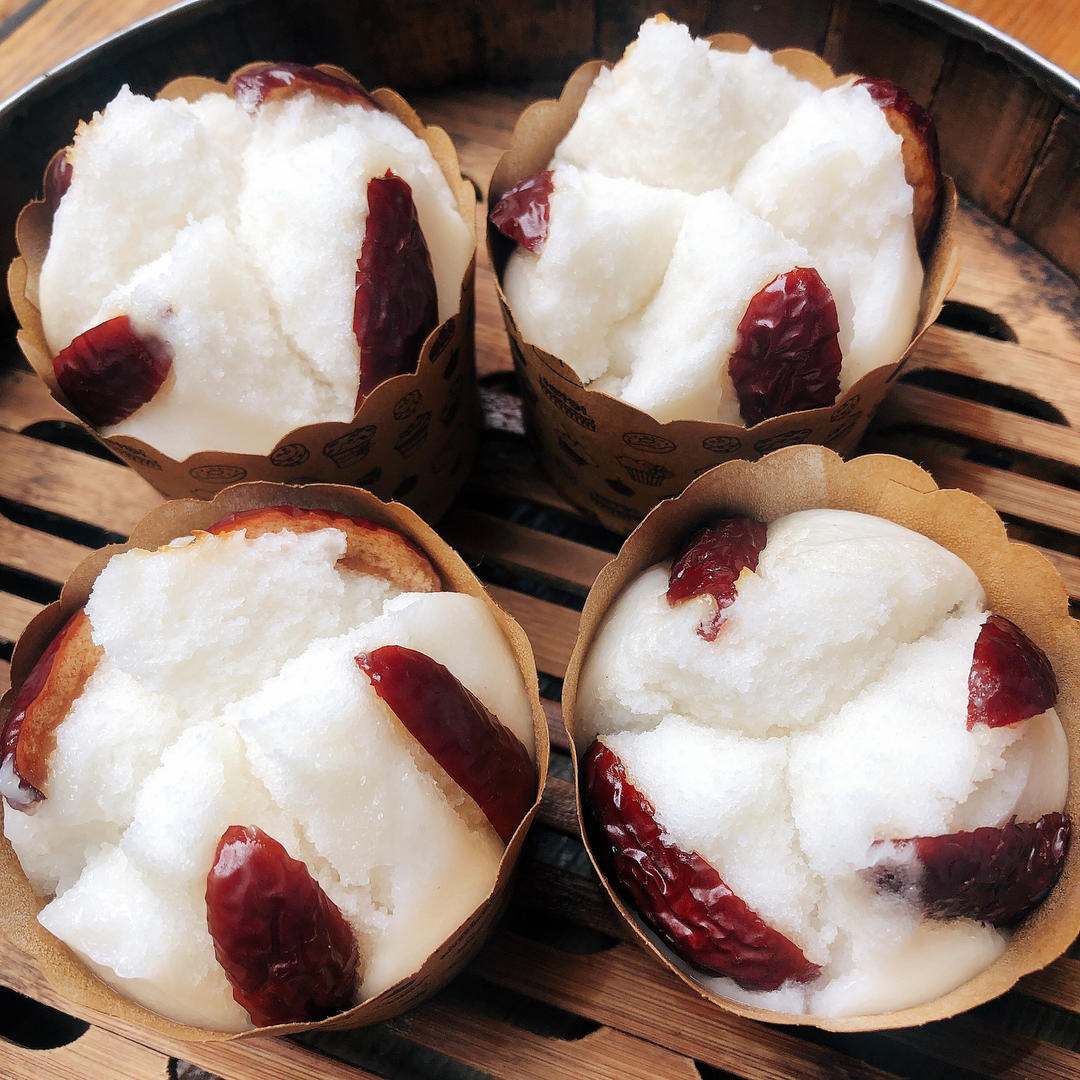 用米做的开花大米糕 米香十足 一次成功💯