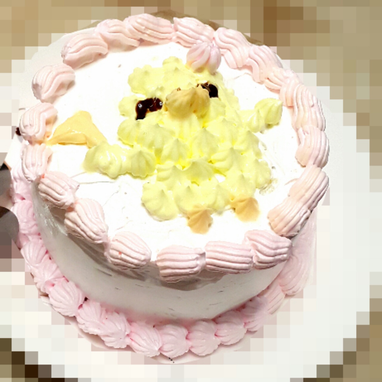 淡奶油裱花蛋糕