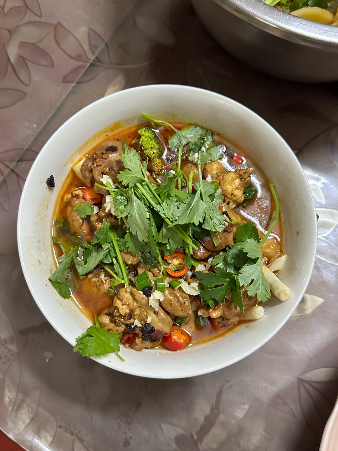 油泼脑花