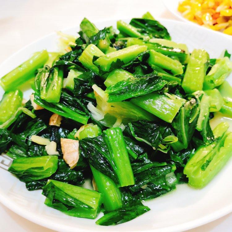 姜丝炒春菜(潮汕家常菜)