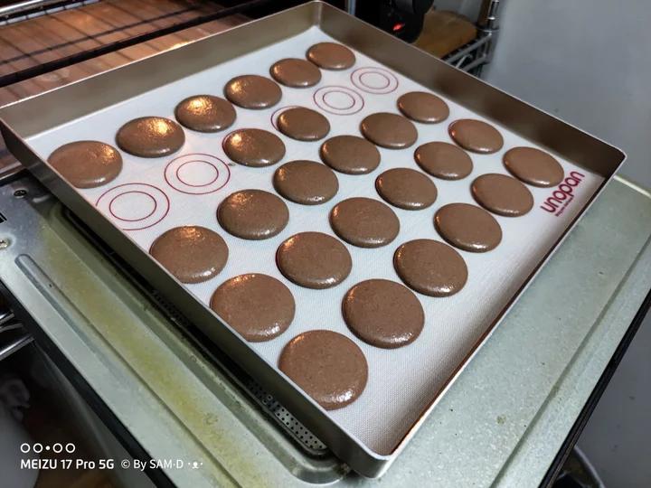MACARON的初体验-可可巧克力马卡龙