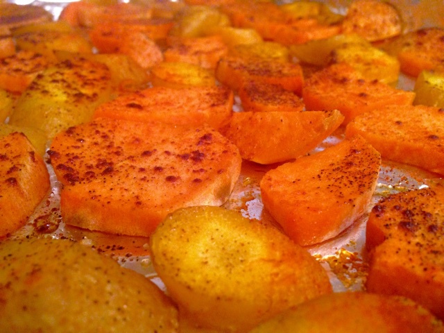 烤胡萝卜沙拉(Red roasted carrots)