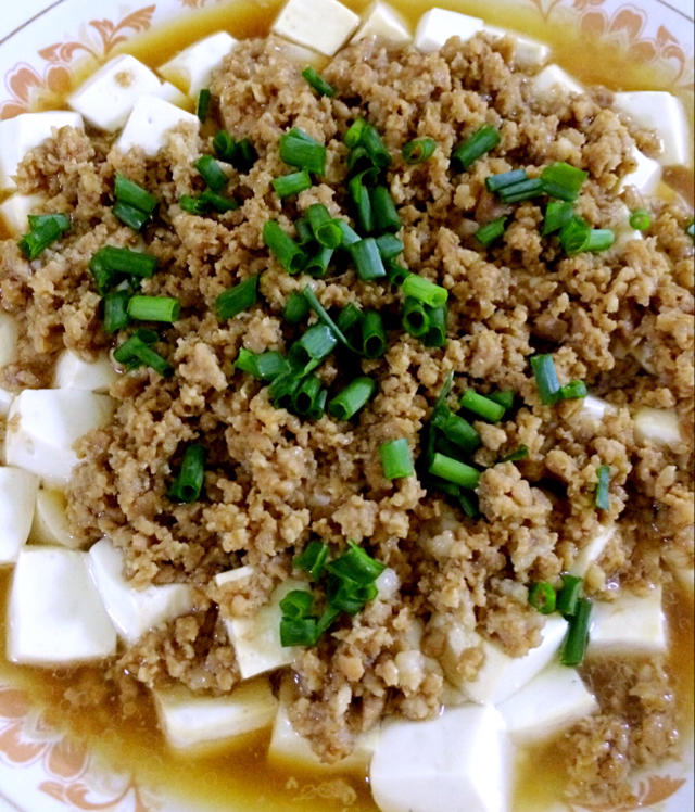 肉末蒸豆腐