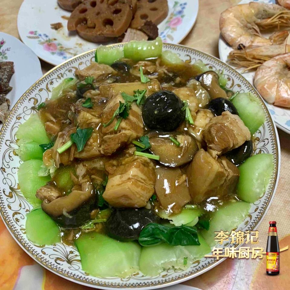 蚝油炒双菇