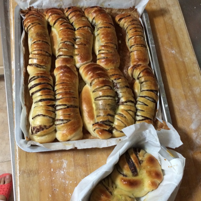 红豆沙面包卷