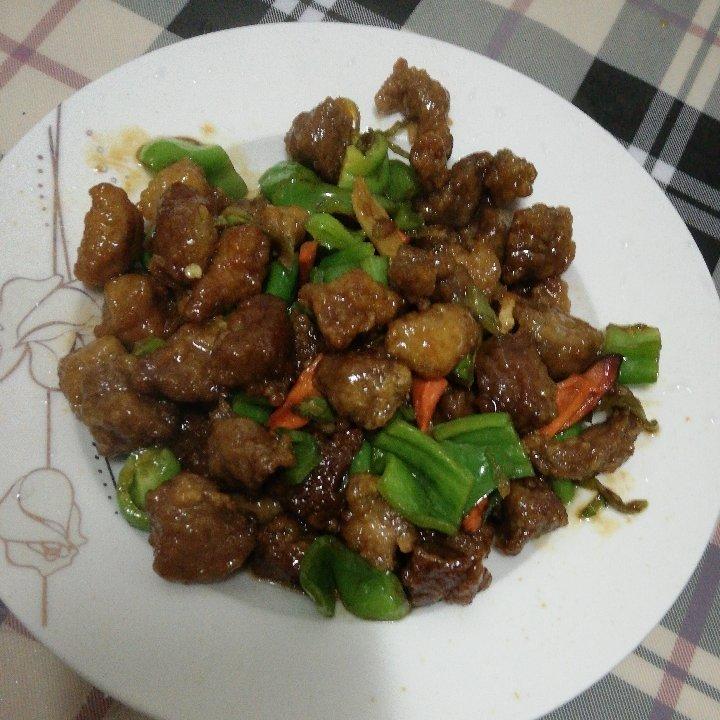 溜肉段烧茄子（东北硬菜呀哈哈）