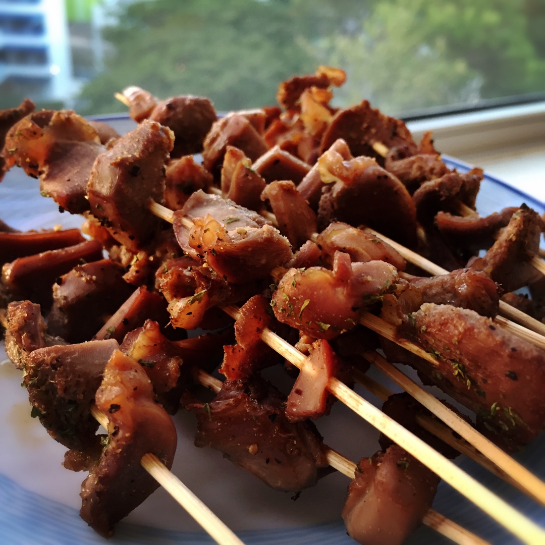 maggiesunny做的黑椒烤鸡胗