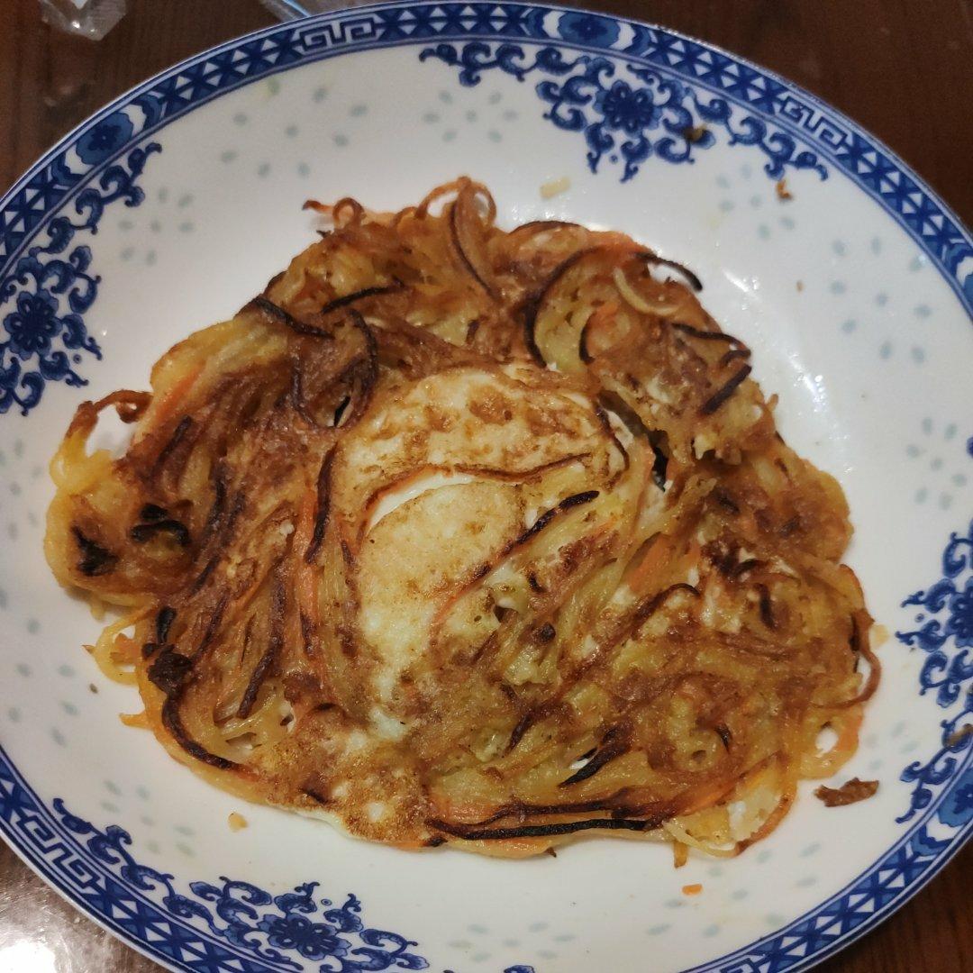早餐饼(土豆丝饼、土豆丝鸡蛋饼)