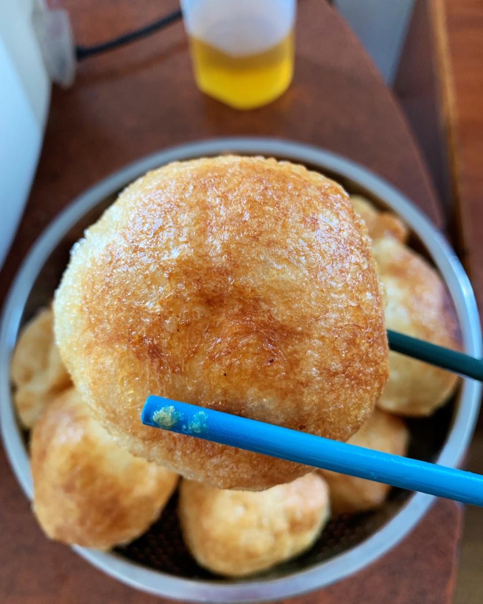 自制谷朊粉油炸面筋