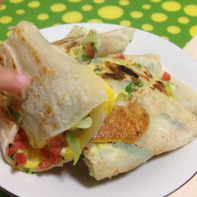 早餐鸡蛋煎饼