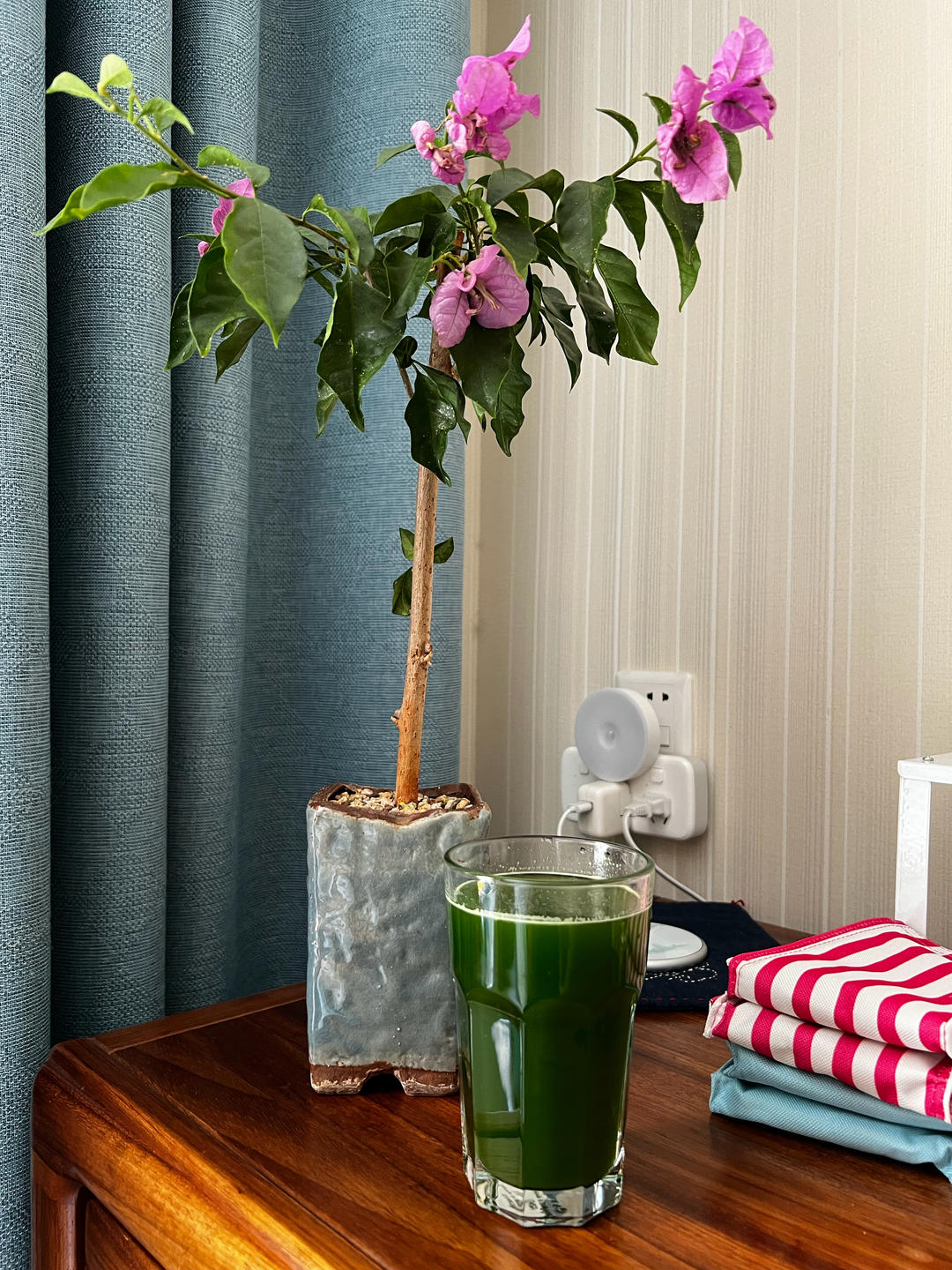 用自己种的小麦苗榨汁