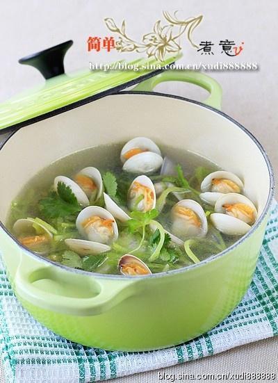 青萝卜蛤蜊汤的做法