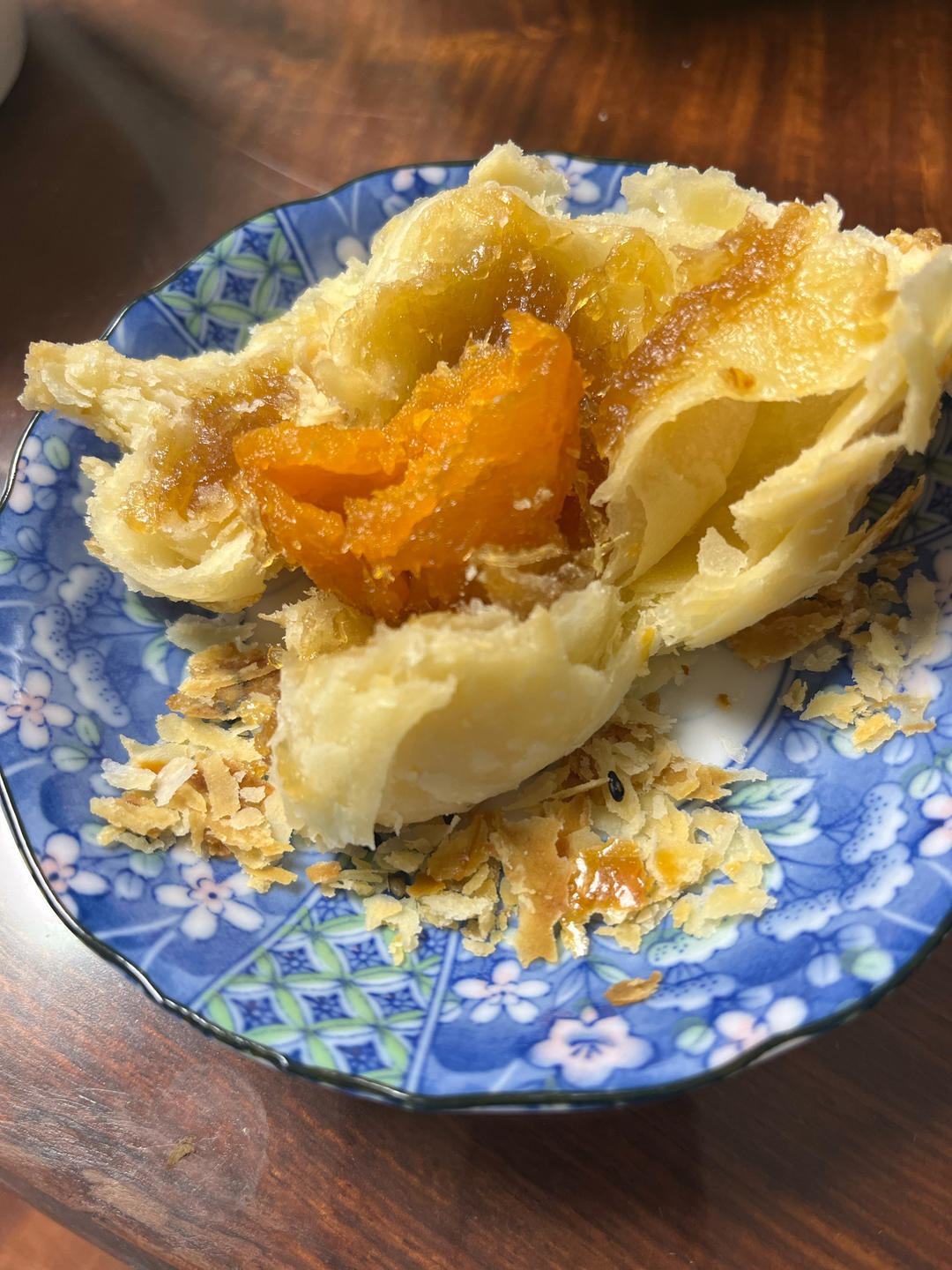 素油开酥的三种口味蛋黄酥