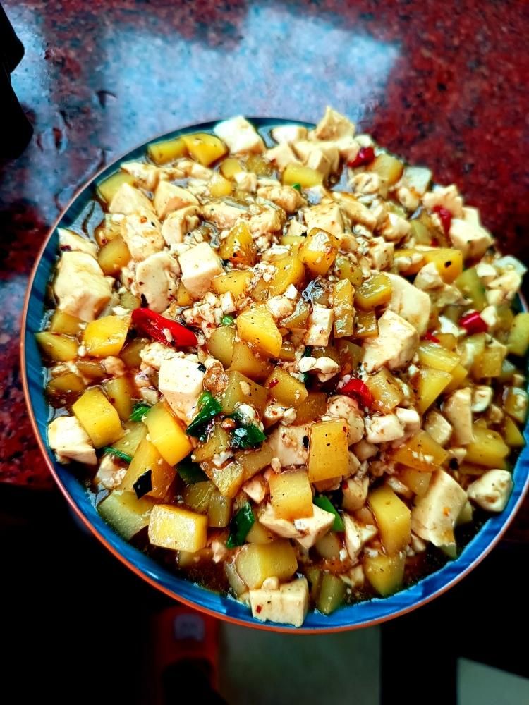 土豆炒豆腐