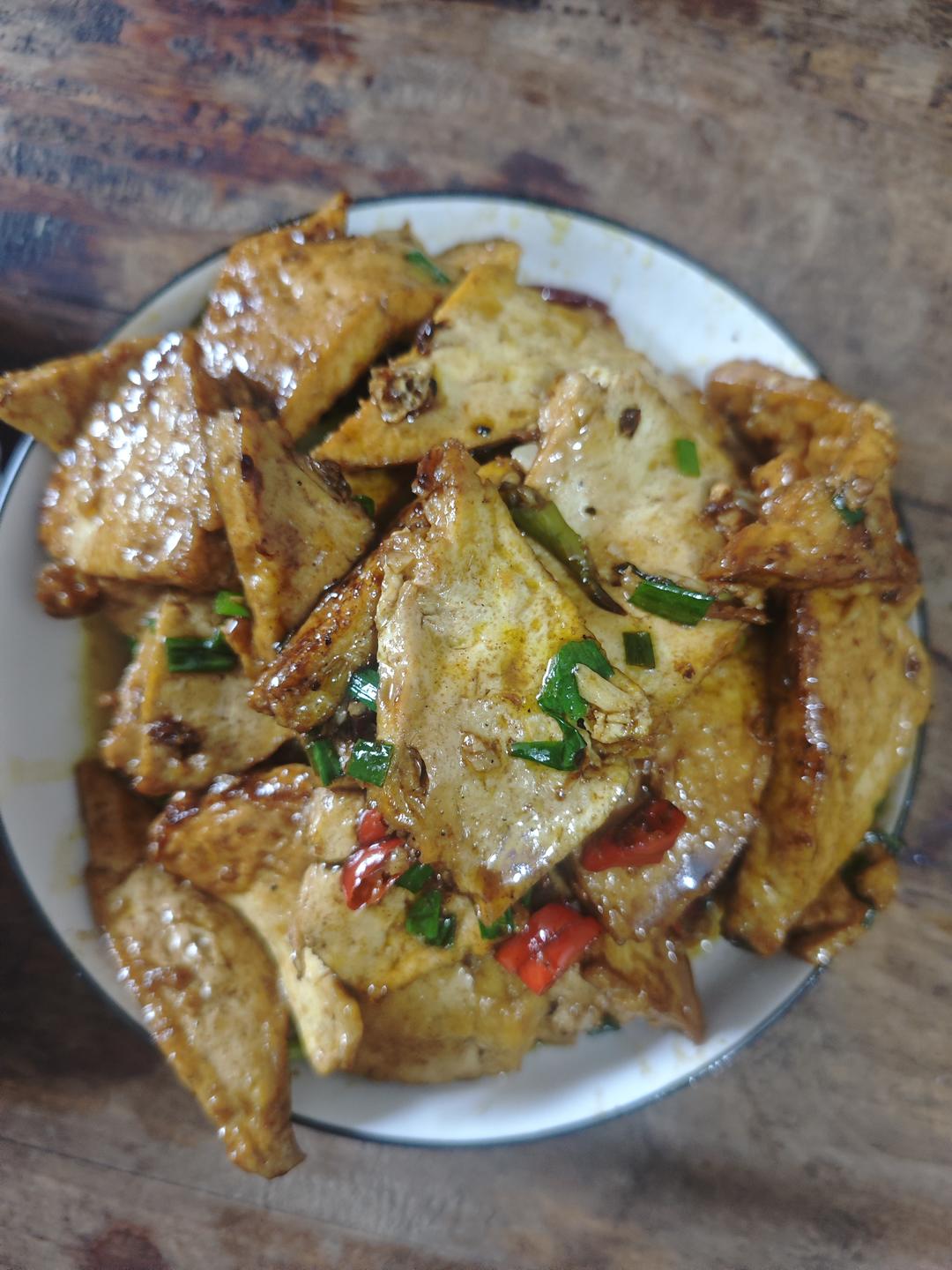 焖煎豆腐