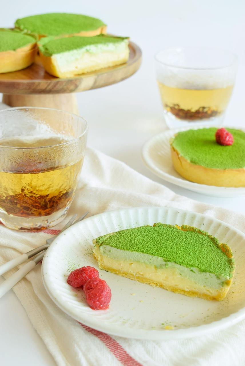 小64_做的抹茶乳酪塔
